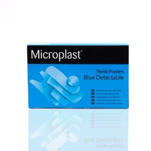 Microplast Blue Detectable Plasters 7.5cm x 2.5cm (Box 100)