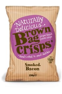 Brown Bag Crisps Smoked Bacon *Share* 10x150g