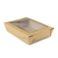 Vegware 32oz Compostable Window Salad Box Large x 300