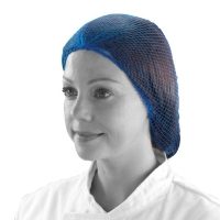 Blue Elasticated Hair Nets (Latex Free) x 48