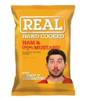 Real Crisps Ham & English Mustard 24x35g