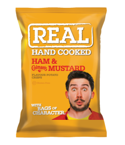 Real Crisps Ham & English Mustard 24x35g