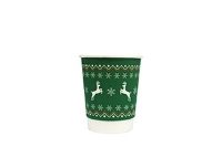 8oz Double Wall Christmas Cup Recyclable x 500