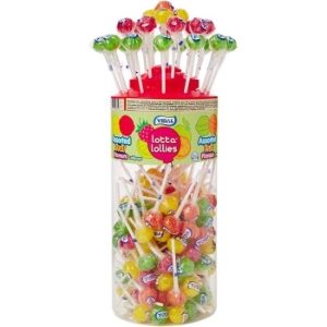 Vidal Lotta Lollies 150 Assorted Fruit Flavours Lollipops