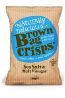 Brown Bag Crisps Sea Salt & Malt Vinegar *Share* 10x150g