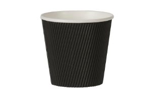 19oz Ripple Pasta Pot Black x 500