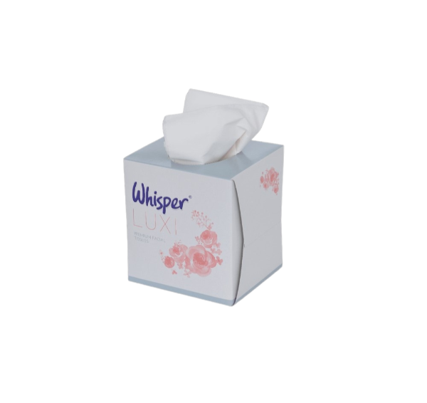 2ply White Cube Facial Tissues 70 Sheet x 24