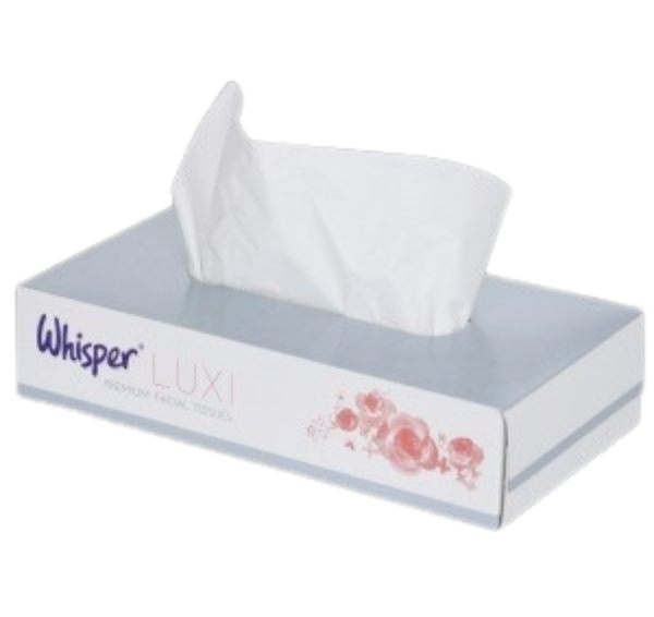 Whisper Facial Tissues 208x180mm (Each)