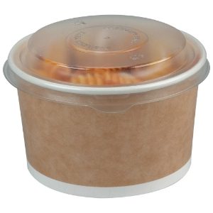 Kraft Multi-Food Bowl 470ml with Anti-Mist rPET Lid x 500