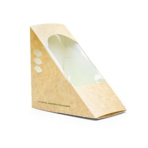 Compostable Sandwich Wedge Deep Fill 75mm x 500