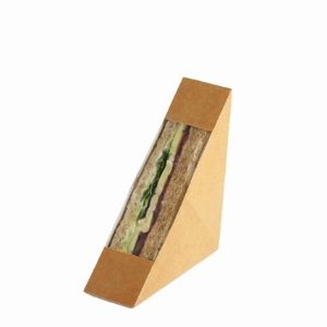 Kraft Sandwich Wedge for Single Sandwich 38mm x 700