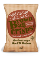 Brown Bag Crisps Aberdeen Angus Beef & Onion 20x40g