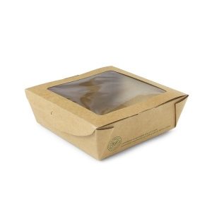 Vegware 22oz Compostable Window Salad Box Medium x 300