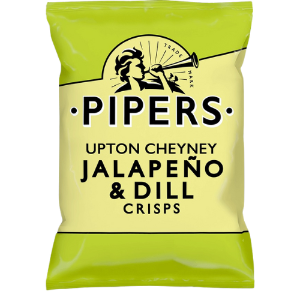 Pipers Upton Cheyney Jalapeno & Dill 24x40g